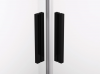 Ronal drzwi rozsuwane czteroczęściowe na wymiar 100-180x0-200 cm, szkło Durlux 200, profile BLACK LINE czarny mat  TLS4SM10622